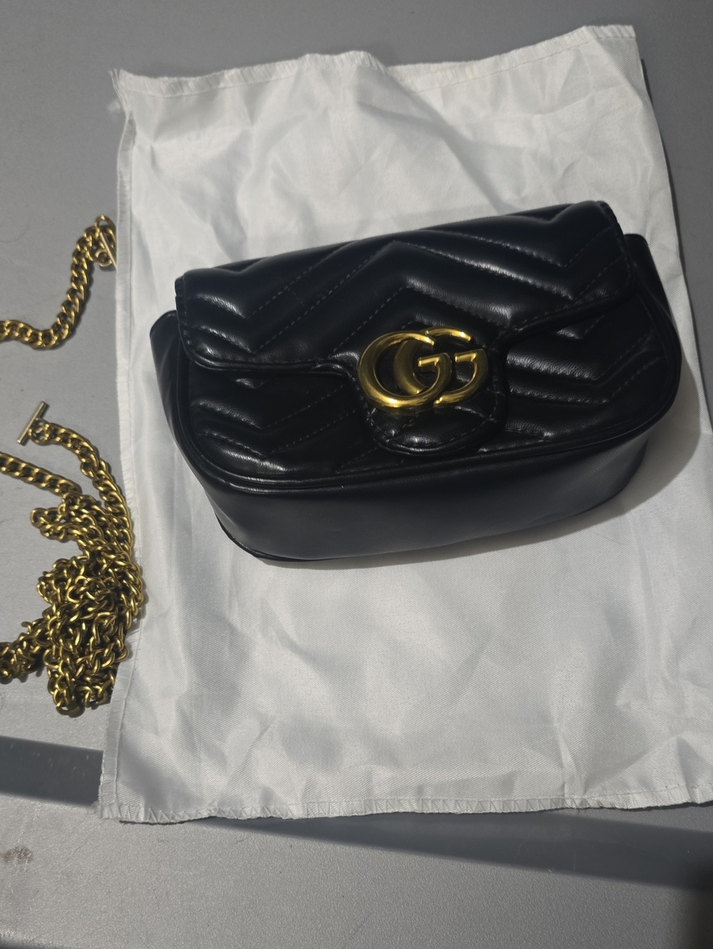 Monogram Quilted Mini Bag